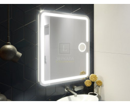 Зеркало для ванной с подсветкой Баролло 70х90 см