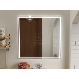 Зеркало с подсветкой для ванной комнаты Люмиро Слим 90х80 см